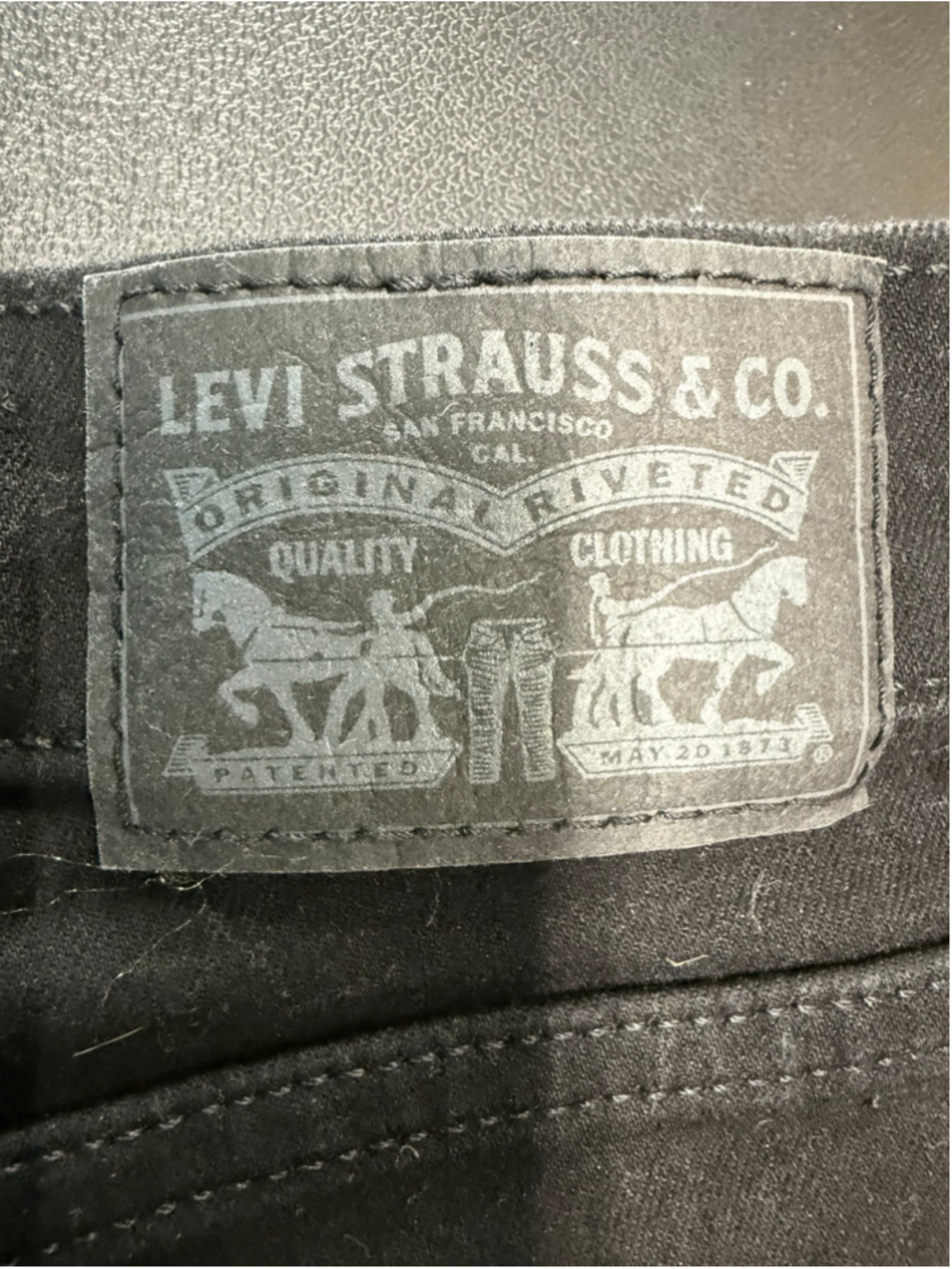 Levi’s Premium Ribcage Straight Ankle Jeans W27 L27 Black Acid Wash - Picture 7 of 13